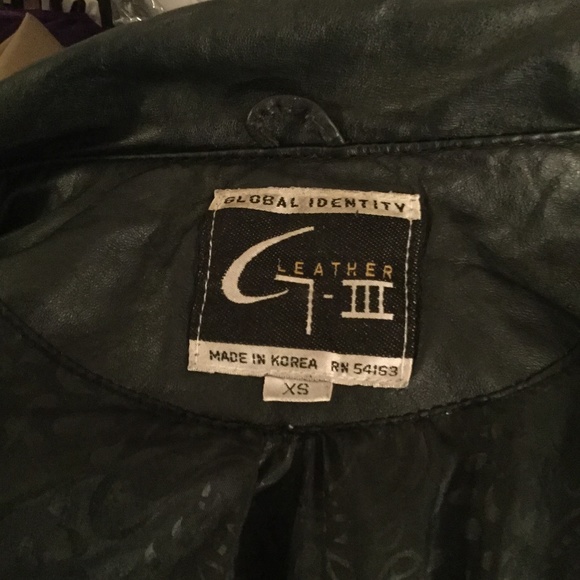 Vintage Full Length Black Leather Double Brst Coat - Picture 6 of 7